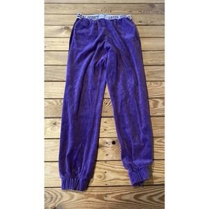 Local Heroes Velour Joggers Pants Size Small Women’s Purple